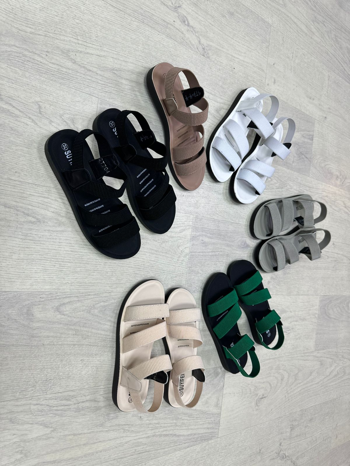 Женские весенние босоножки SUYIFEIYA SO-246-72 (10 пар в коробе, размер 36-41)