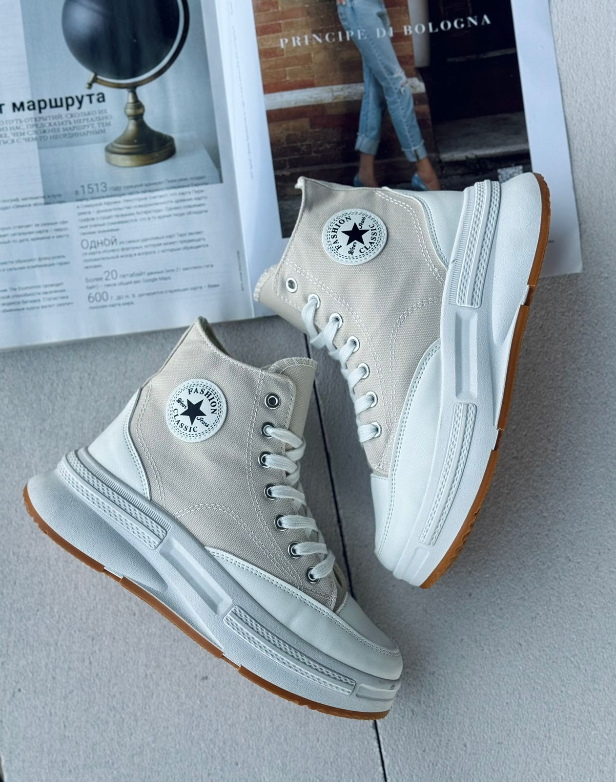 Женские весенние кеды FASHION SO-240-53 (8 пар в коробе, размер 36-41)