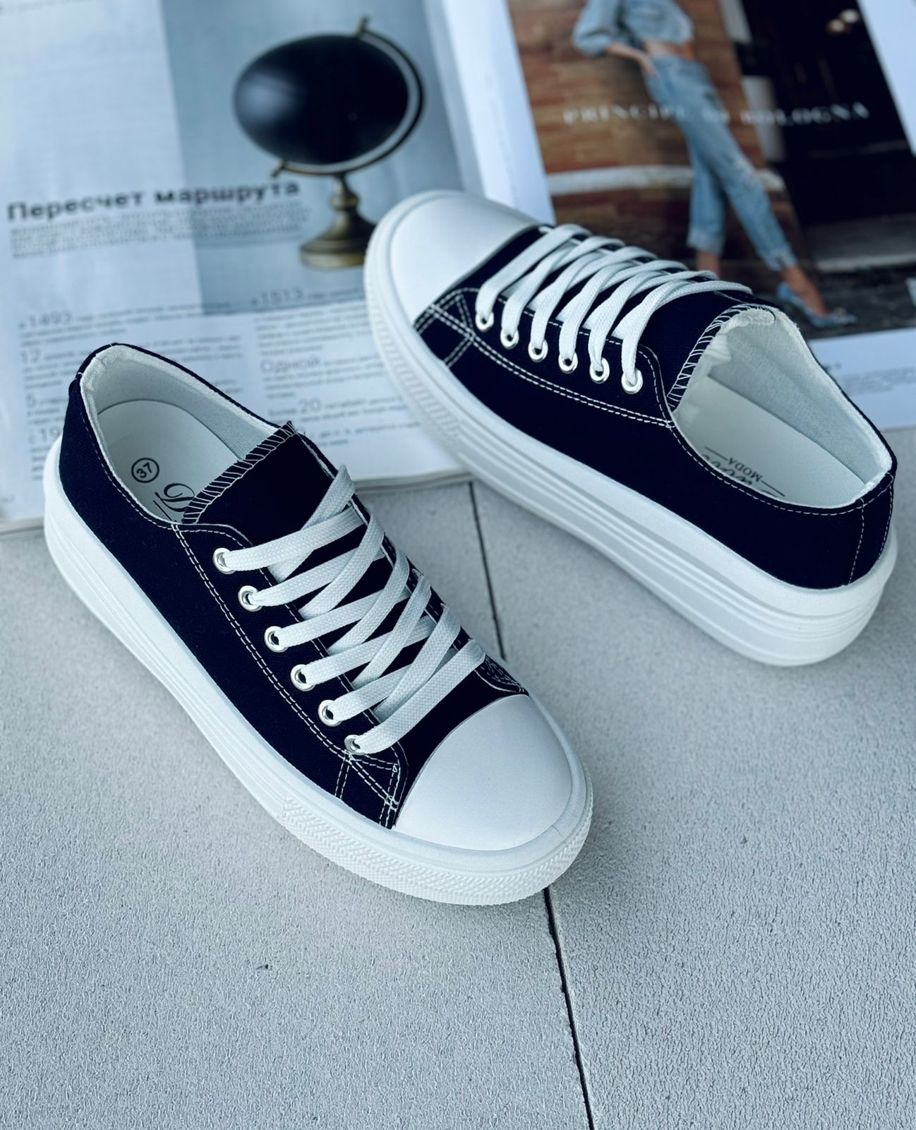 Женские весенние кеды FASHION SO-240-68 (8 пар в коробе, размер 36-41)