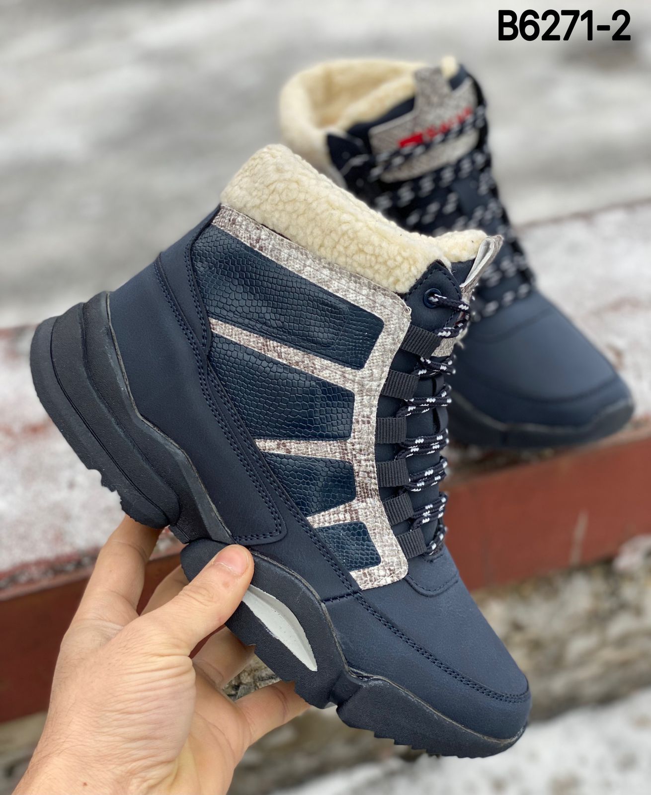 Женские зимние ботинки MERGE MAX SO-212-94 (8 пар в коробе, размер 36-41)