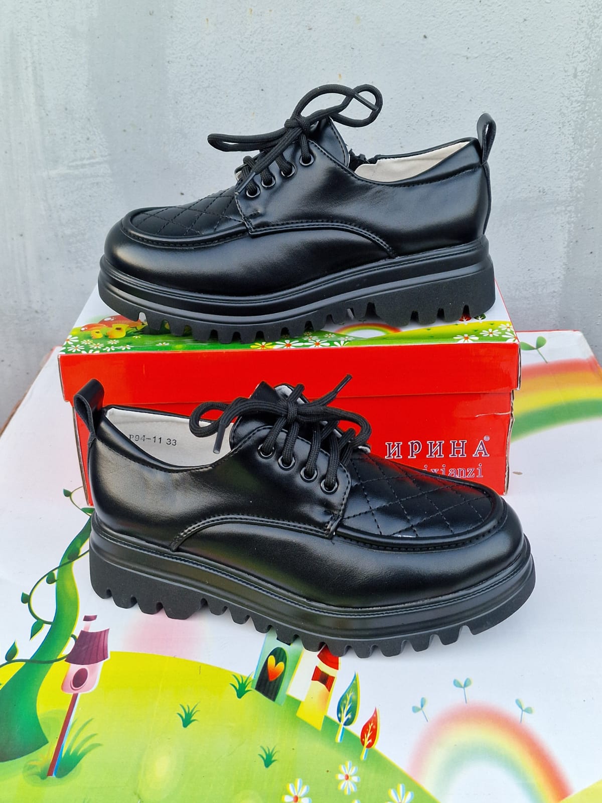 Детские туфли  FASHION SO-263-123 (8 пар в коробе, 33-38 размер)