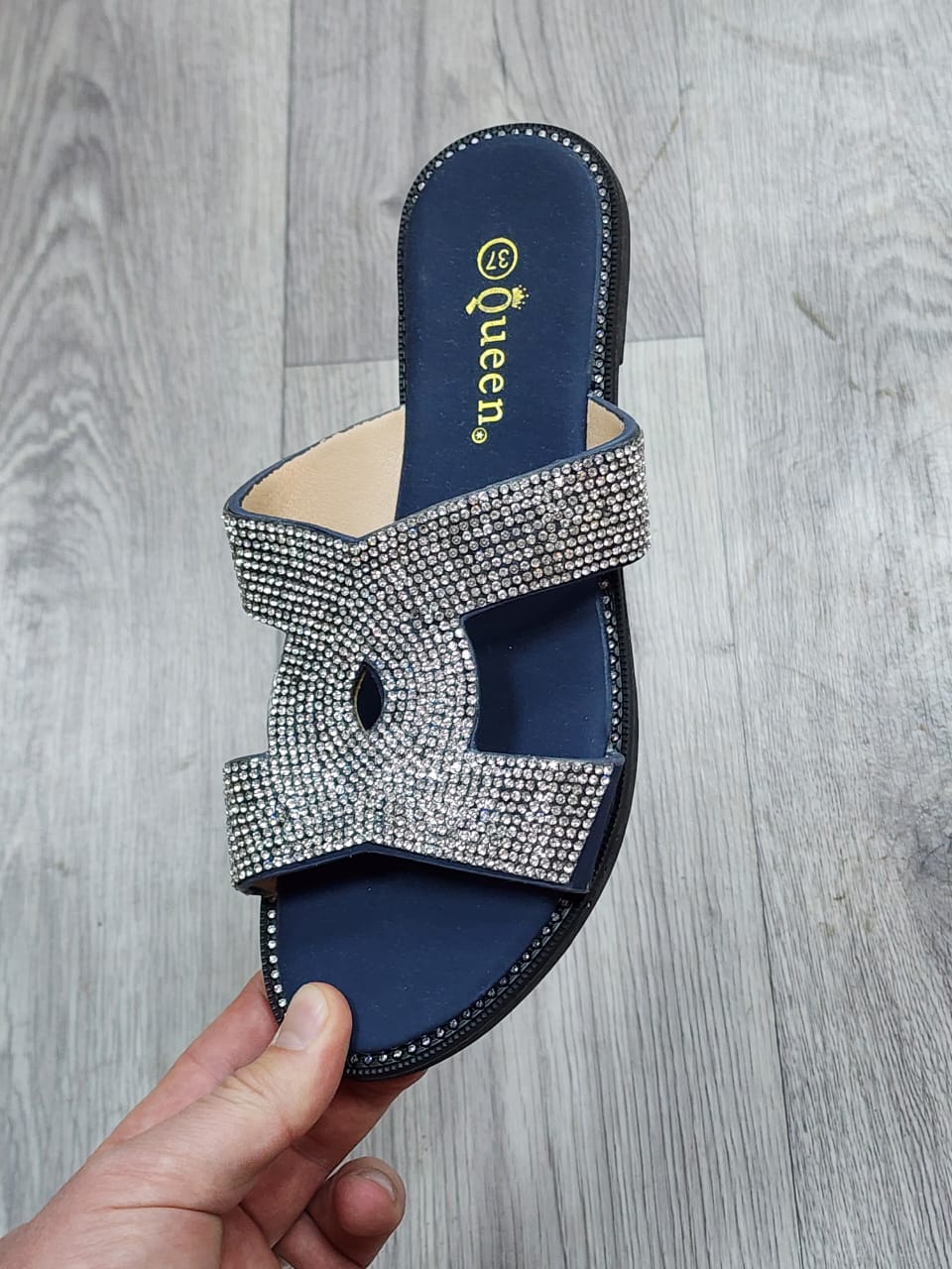 Женские весенние шлепанцы QUEEN SO-246-25 (10 пар в коробе, размер 36-41)