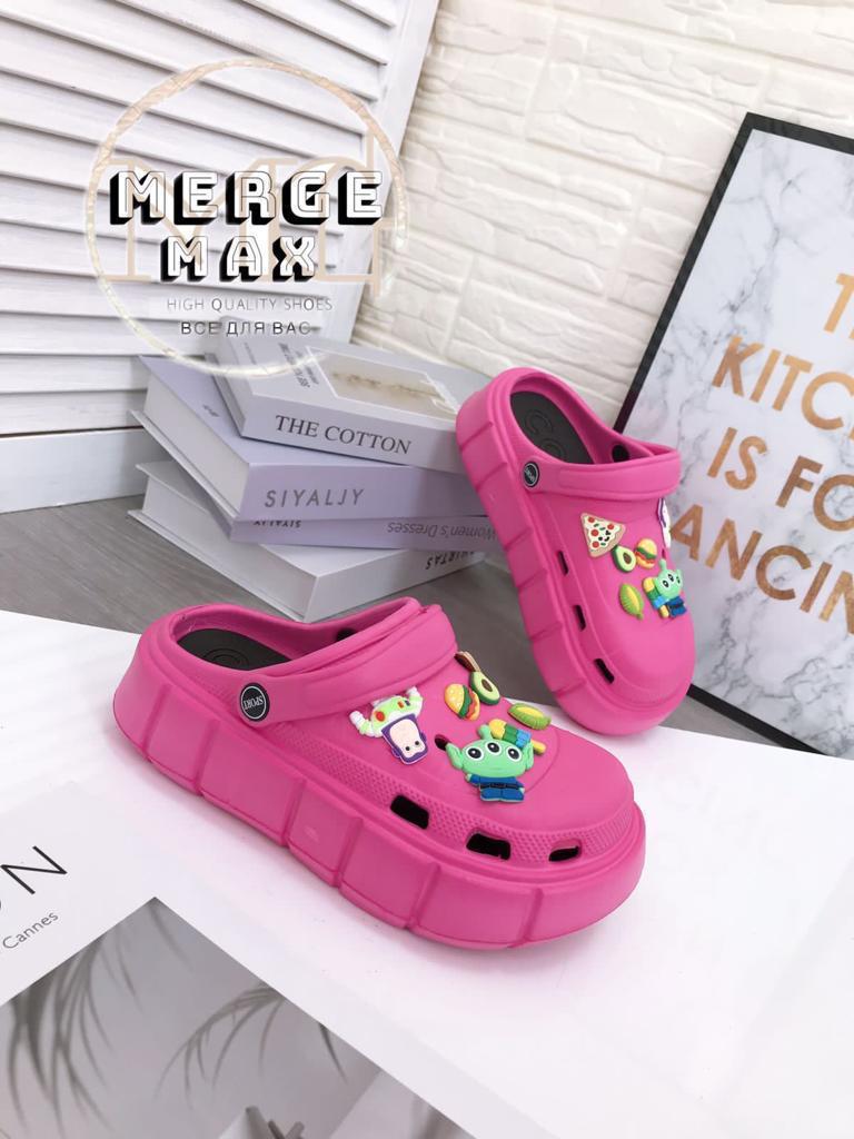 Женские летние шлепанцы MERGE MAX SO-221-189 (6 пар в коробе, размер 35-40)