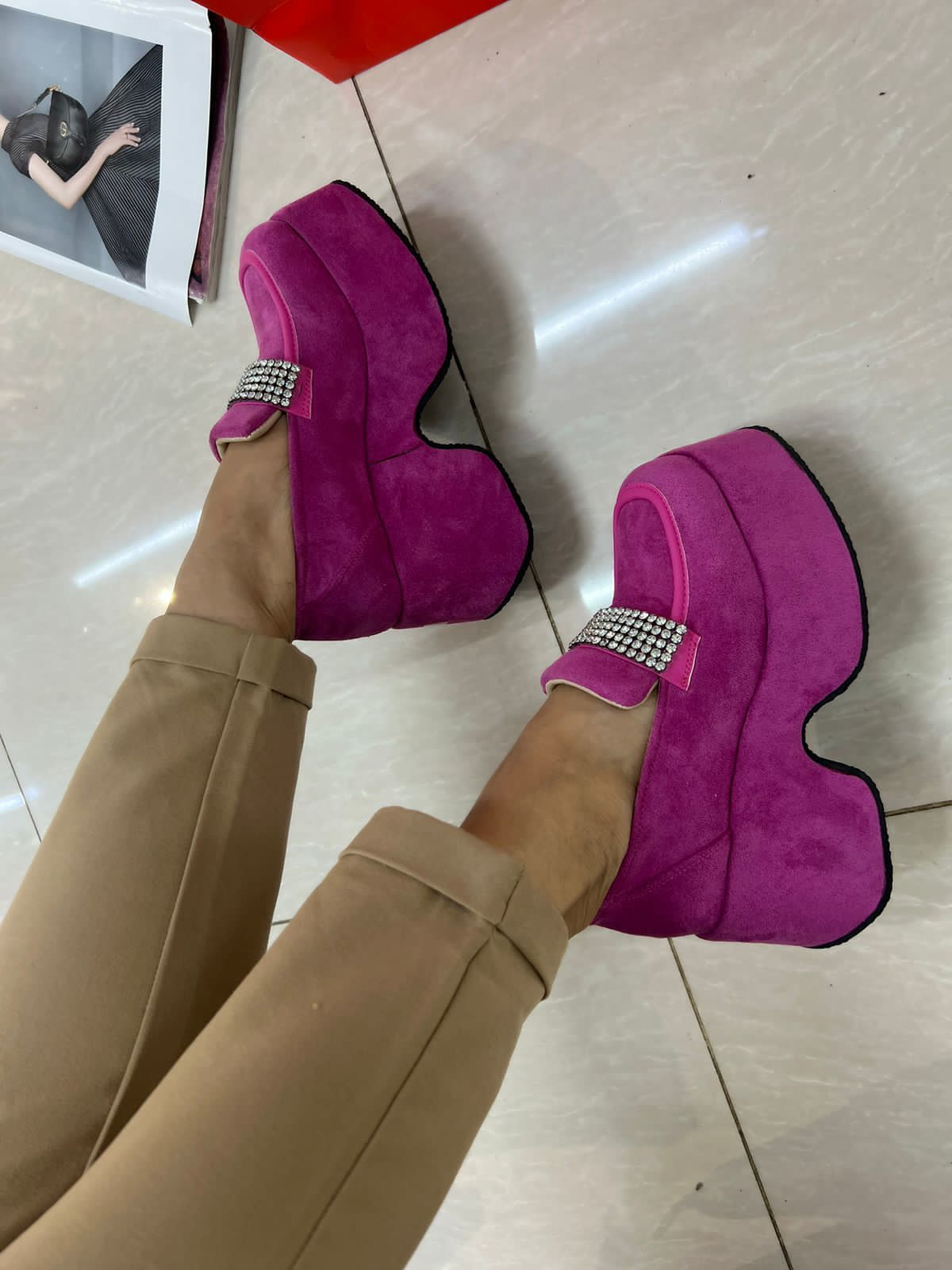 Женские весенние туфли FASHION SO-221-137 (8 пар в коробе, размер 36-41)