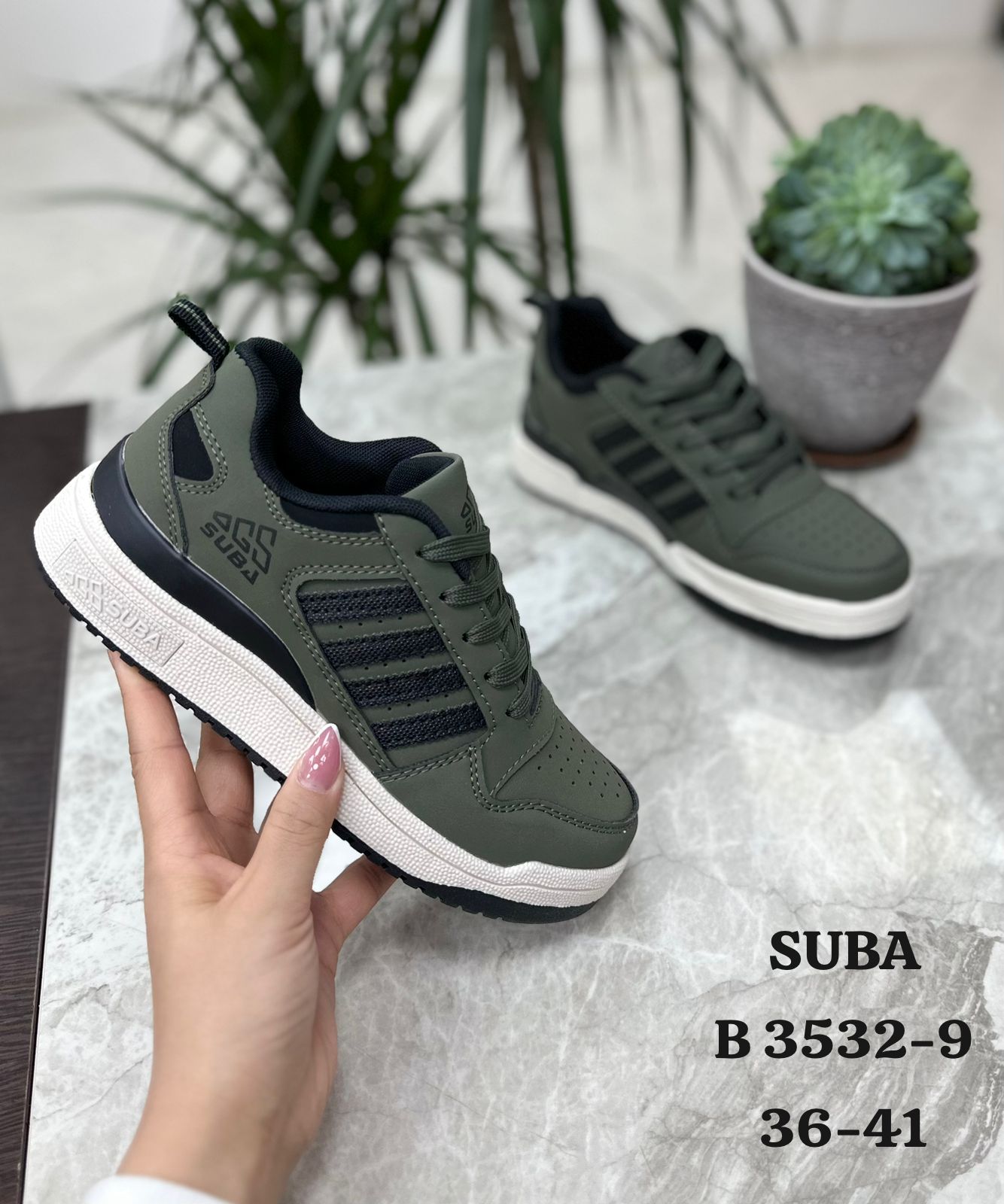 Мужские весенние кроссовки SUBA SO-223-42 (8 пар в коробе, размер 36-41)