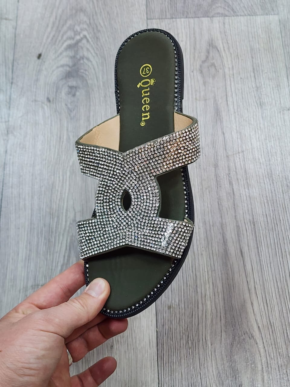 Женские весенние шлепанцы QUEEN SO-246-29 (10 пар в коробе, размер 36-41)