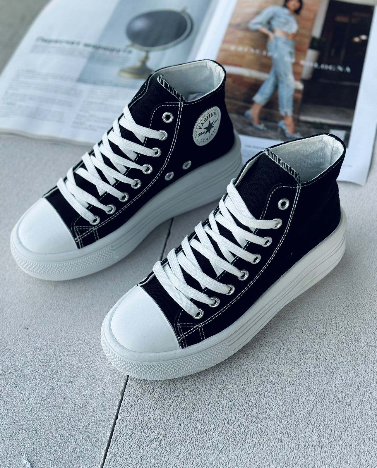 Женские весенние кеды FASHION SO-240-54 (8 пар в коробе, размер 36-41)