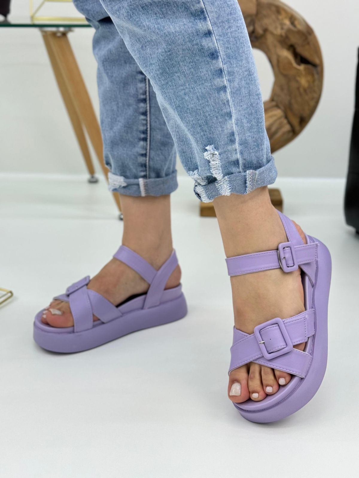 Женские весенние босоножки SUYIFEIYA SO-246-182 (8 пар в коробе, размер 36-41)