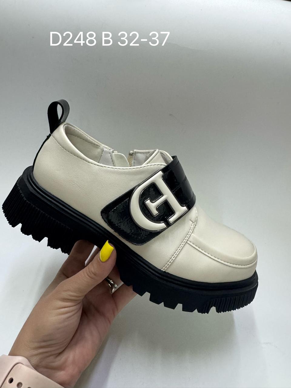 Детские туфли  FASHION SO-258-150 (8 пар в коробе, 32-37 размер)