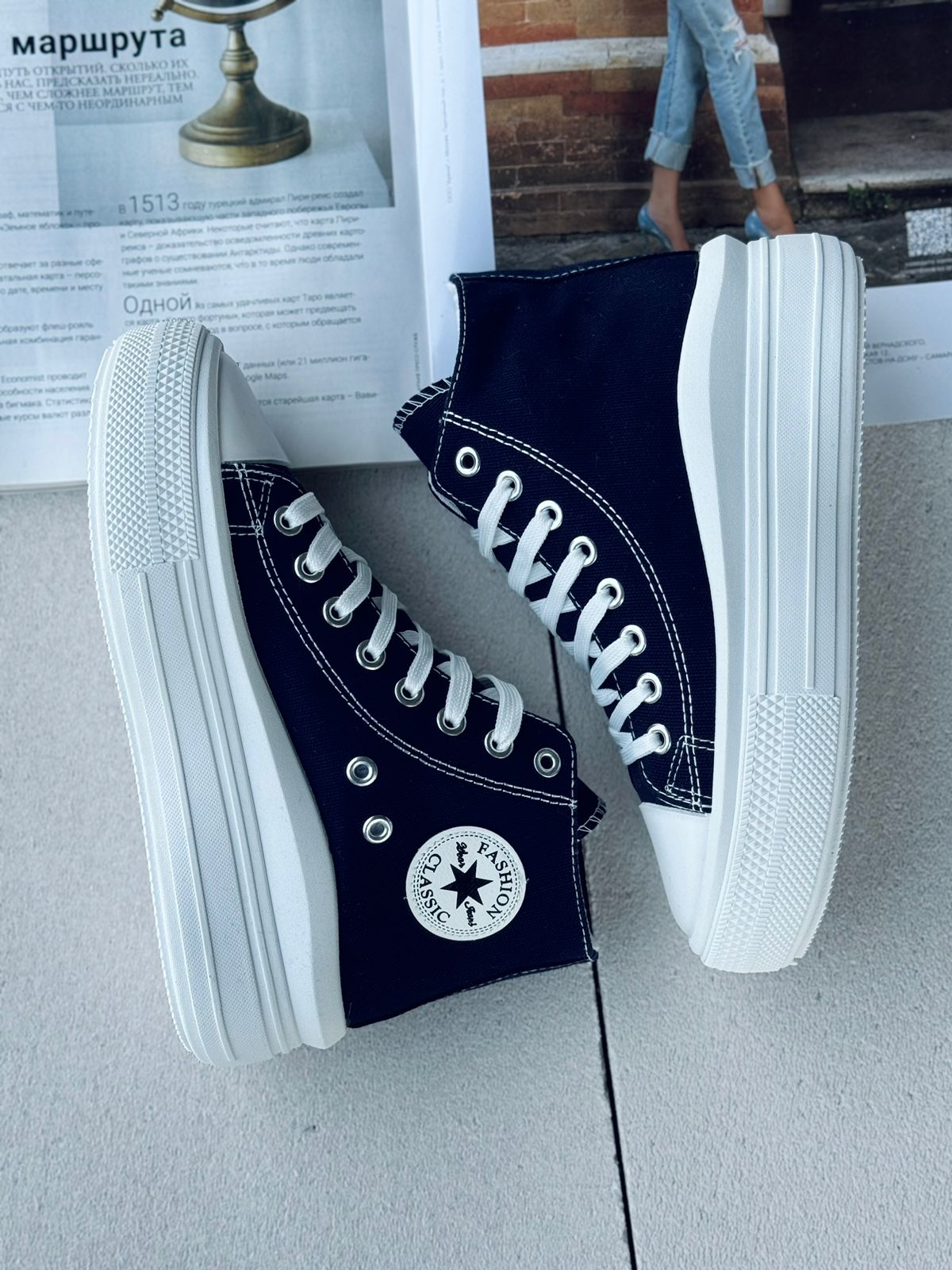 Женские весенние кеды FASHION SO-240-56 (8 пар в коробе, размер 36-41)