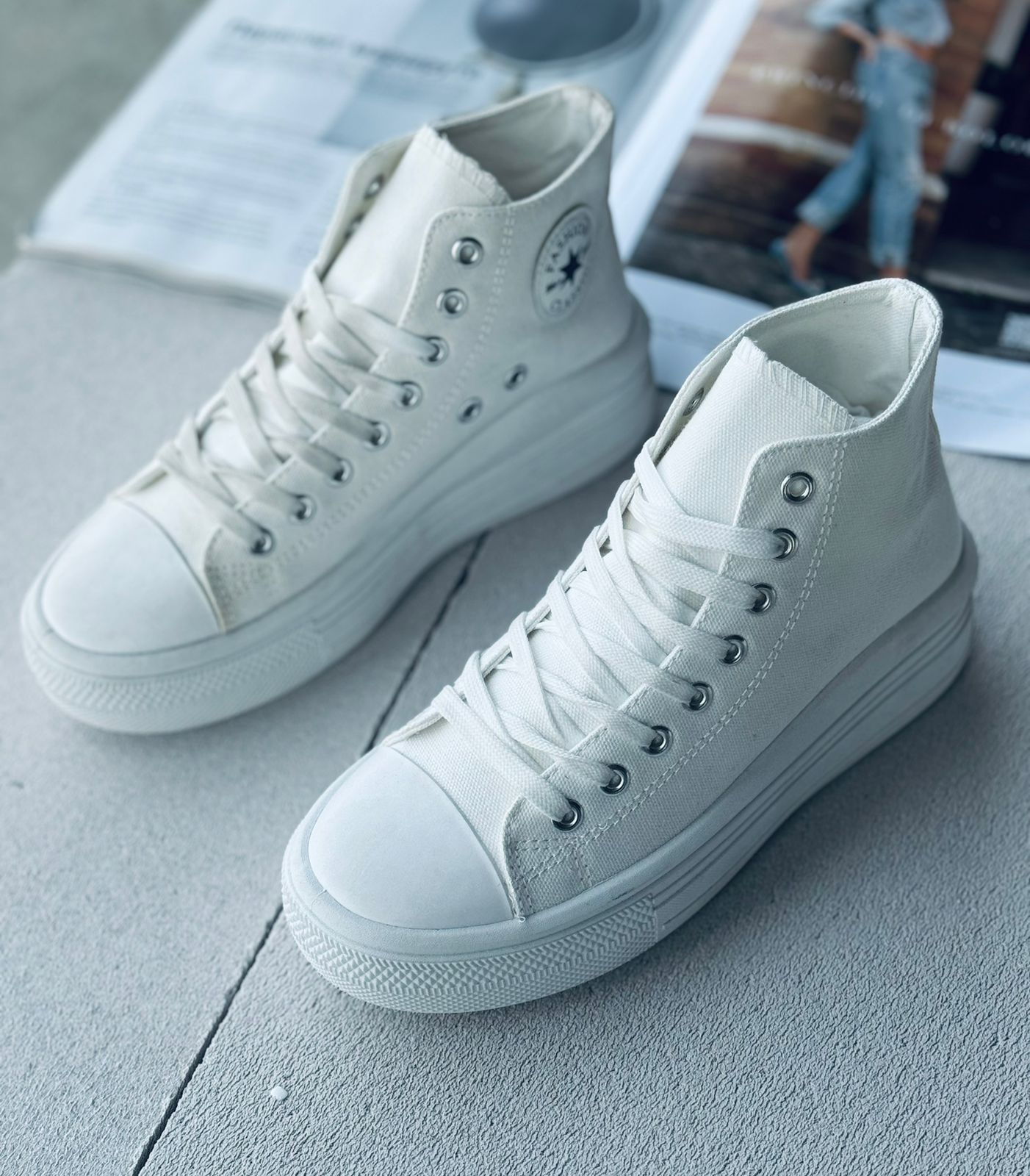 Женские весенние кеды FASHION SO-240-77 (8 пар в коробе, размер 36-41)