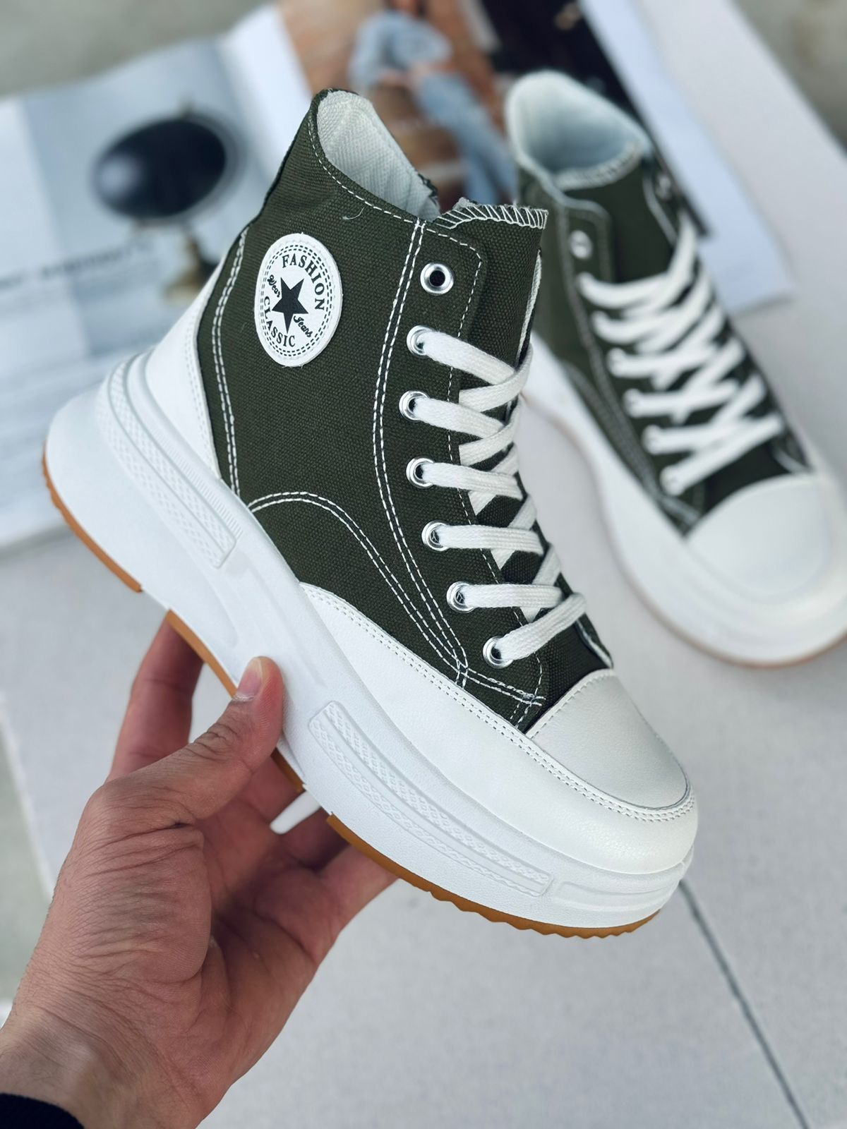 Женские весенние кеды FASHION SO-240-70 (8 пар в коробе, размер 36-41)