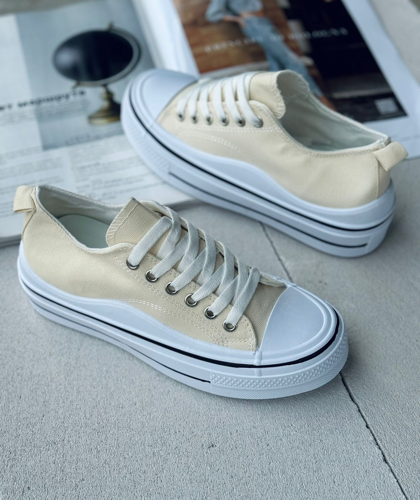 Женские весенние кеды FASHION SO-240-57 (8 пар в коробе, размер 36-41)