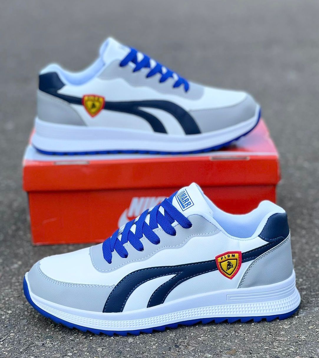 Мужские весенние кроссовки AIR SO-227-199 (8 пар в коробе, размер 41-46)