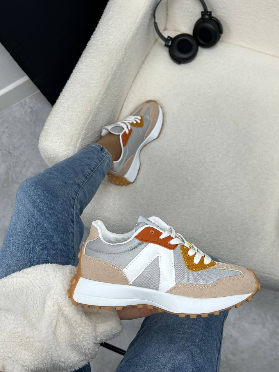 Женские весенние кроссовки AIR SO-221-182 (8 пар в коробе, размер 36-41)