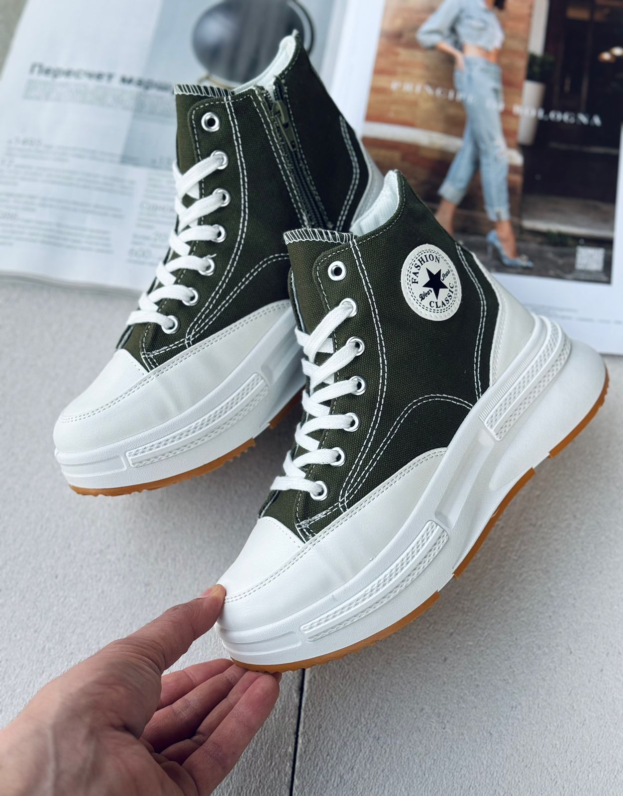 Женские весенние кеды FASHION SO-240-50 (8 пар в коробе, размер 36-41)