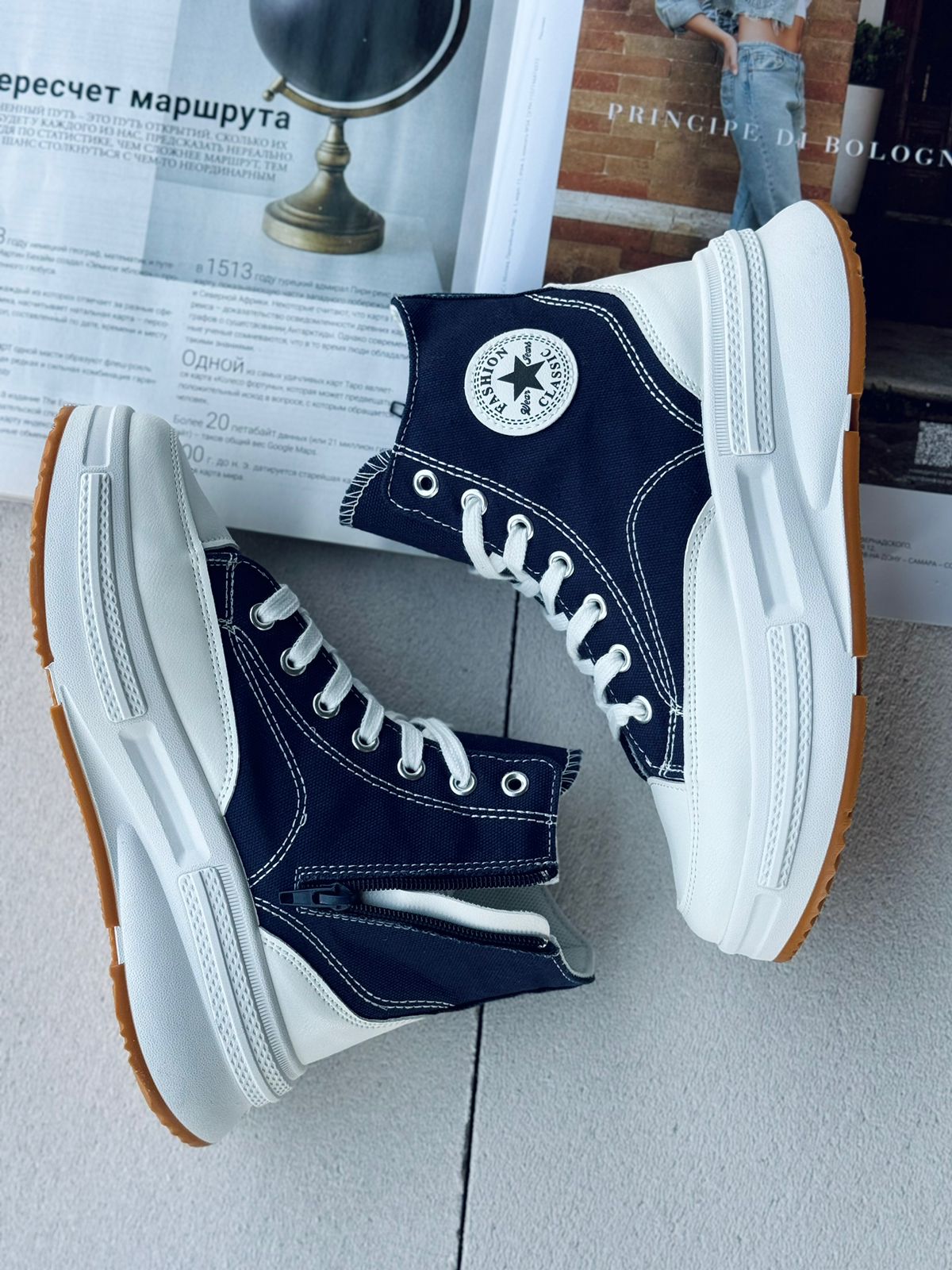 Женские весенние кеды FASHION SO-240-83 (8 пар в коробе, размер 36-41)