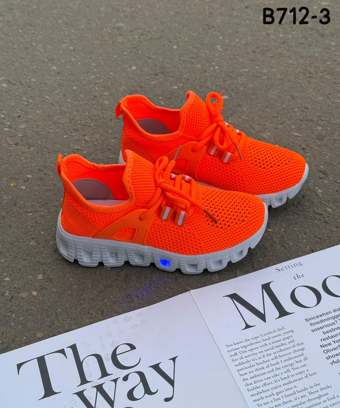 Детские кроссовки  FASHION SO-254-262 (12 пар в коробе, 31-36 размер)