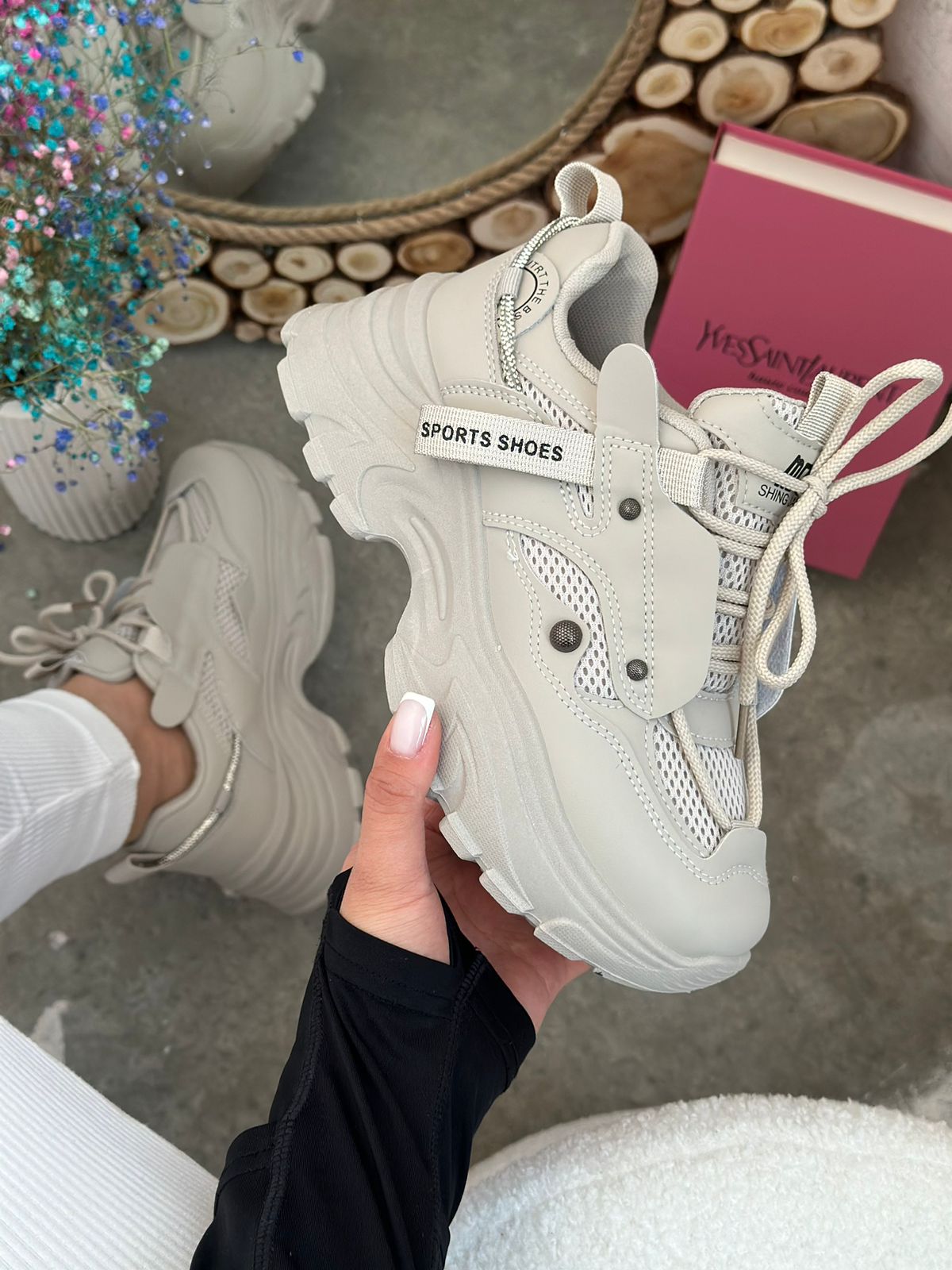 Женские весенние кроссовки FASHION SO-235-87 (8 пар в коробе, размер 36-41)