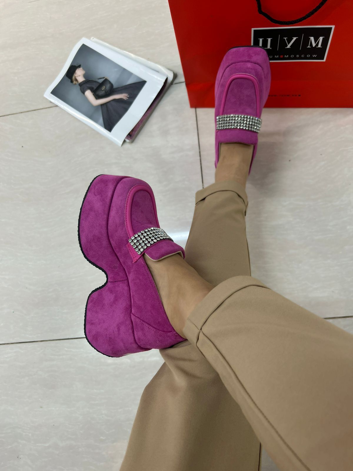 Женские весенние туфли FASHION SO-221-132 (8 пар в коробе, размер 36-41)