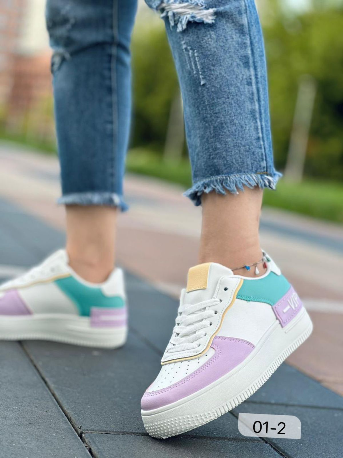 Женские весенние кроссовки FASHION SO-220-37 (8 пар в коробе, размер 36-41)