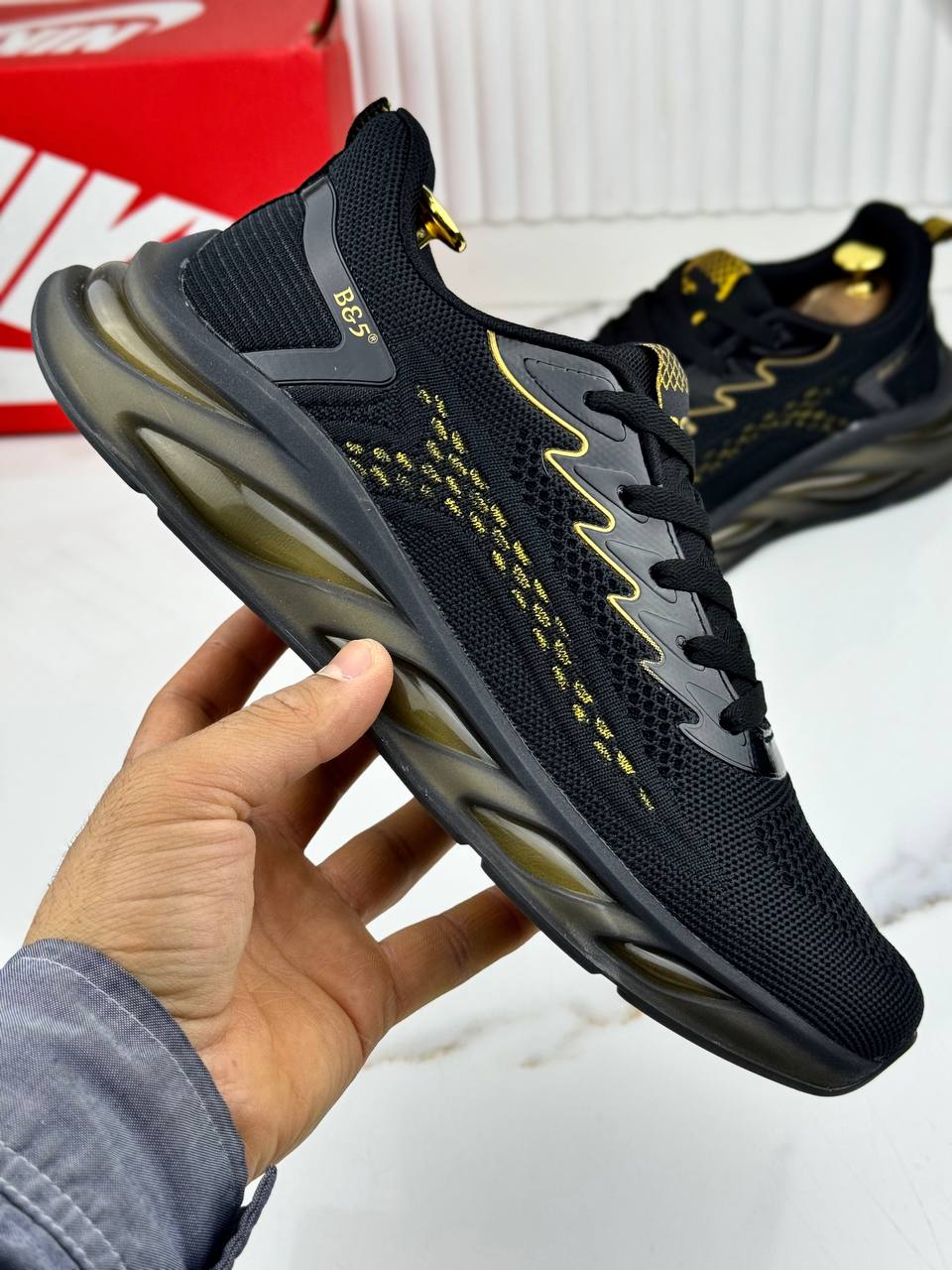 Мужские весенние кроссовки AIR SO-240-215 (8 пар в коробе, размер 41-46)