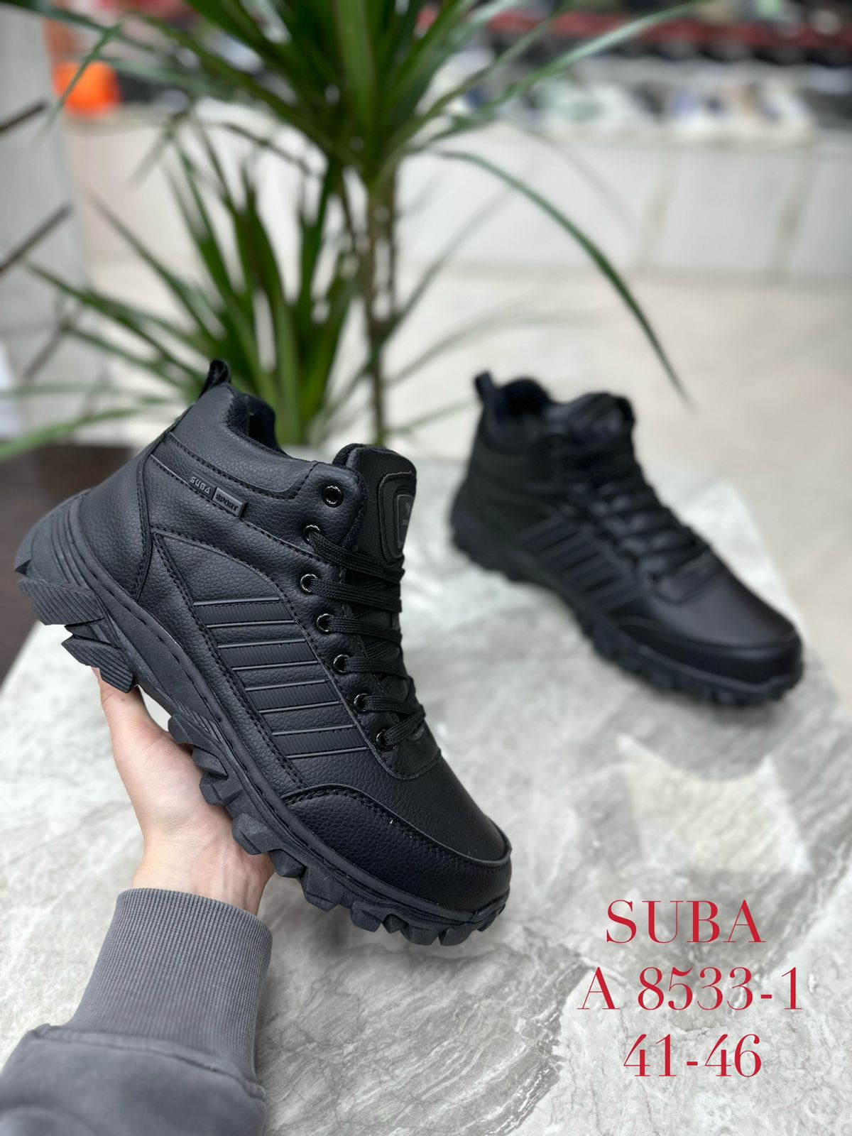 Мужские зимние ботинки SUBA SO-215-115 (8 пар в коробе, размер 41-46)