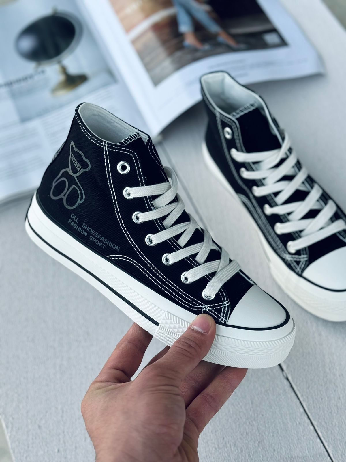 Женские весенние кеды FASHION SO-240-26 (8 пар в коробе, размер 36-41)