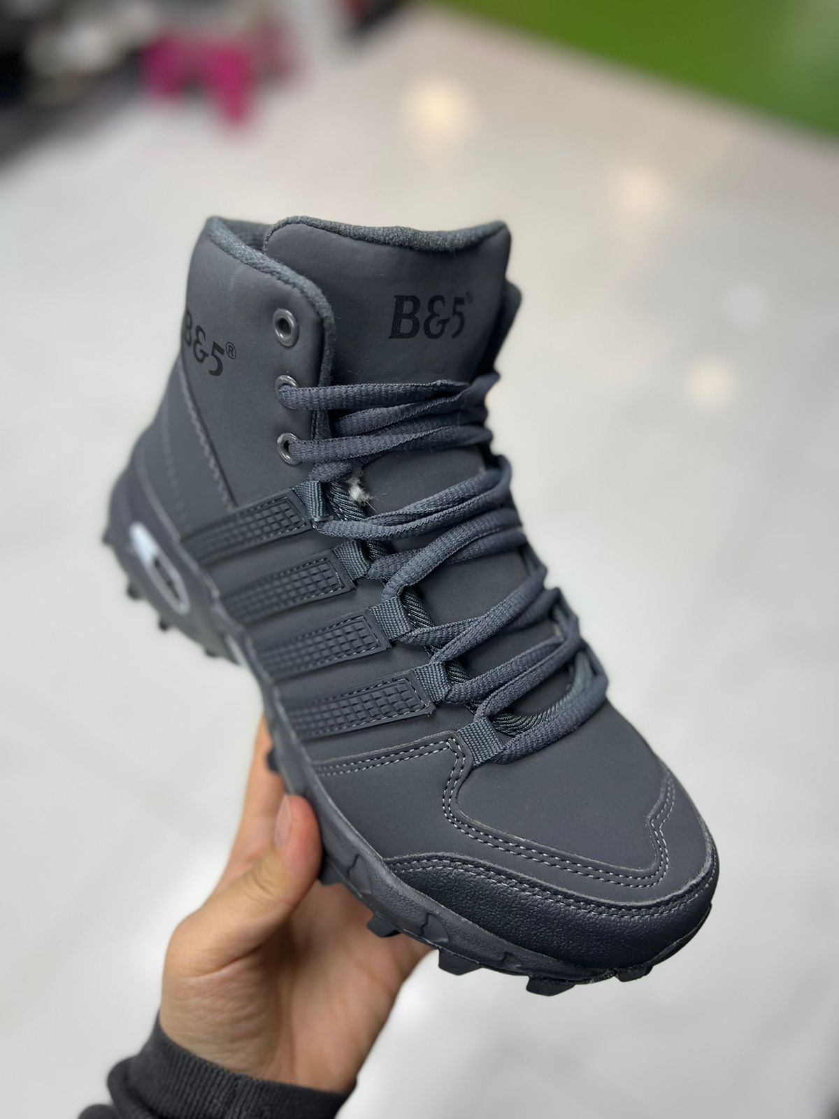Мужские зимние ботинки B&5 SO-213-85 (8 пар в коробе, размер 36-41)