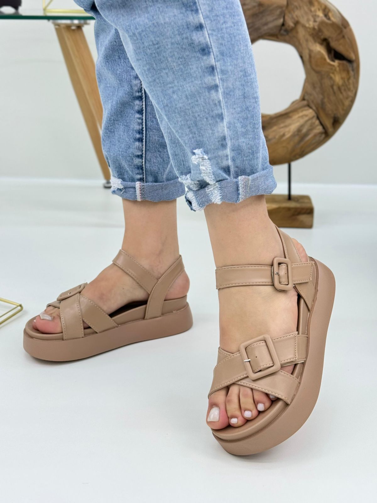 Женские весенние босоножки SUYIFEIYA SO-246-167 (8 пар в коробе, размер 36-41)