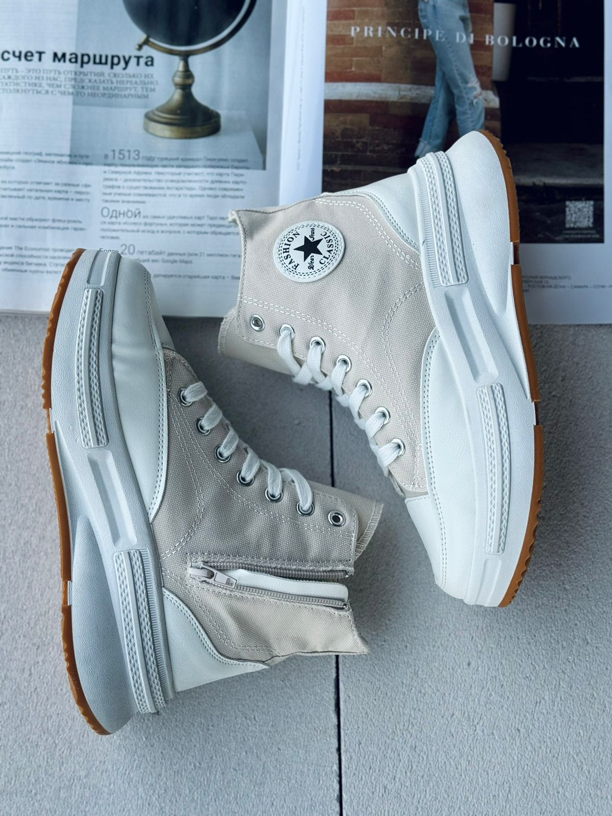 Женские весенние кеды FASHION SO-240-61 (8 пар в коробе, размер 36-41)