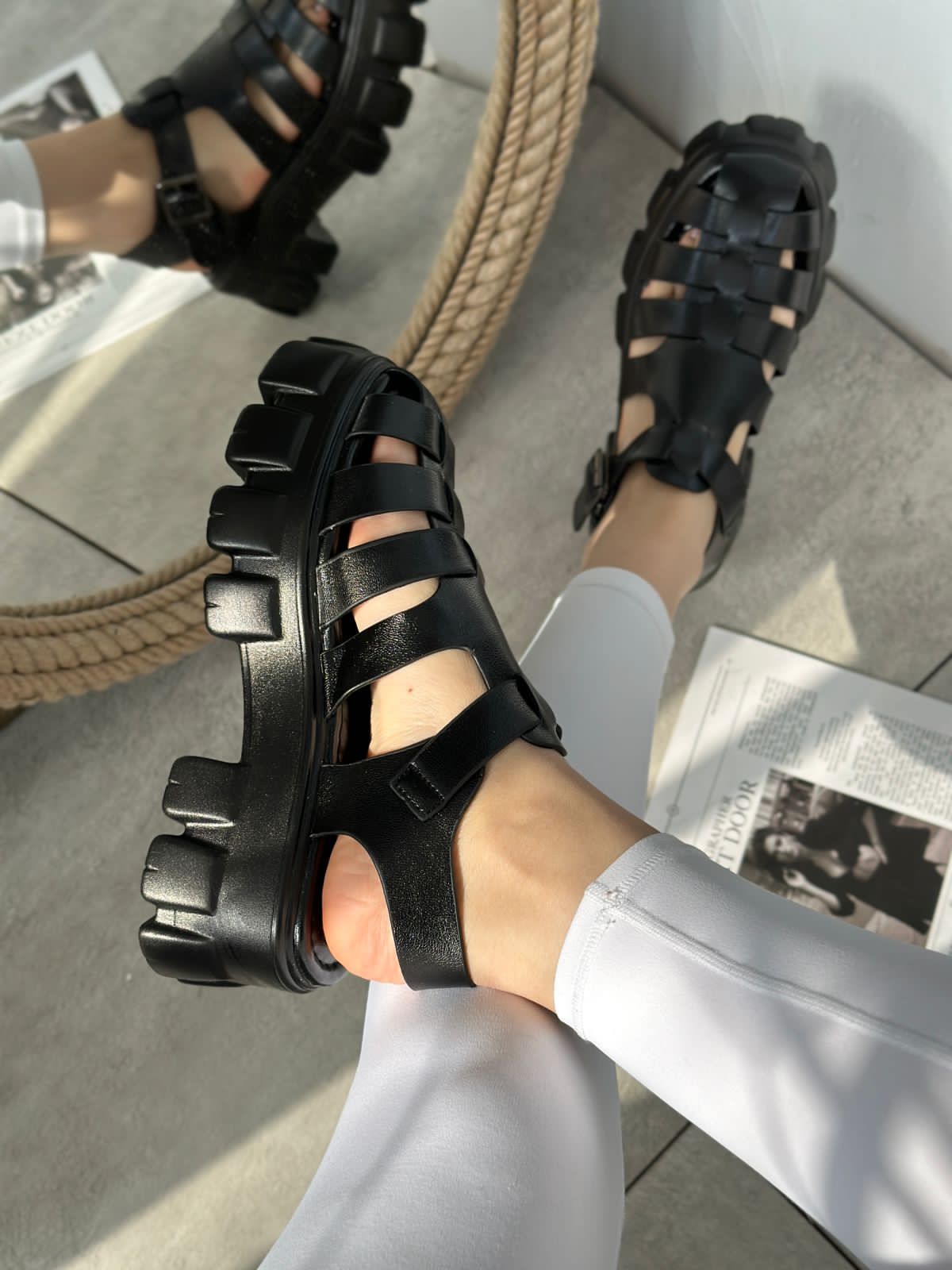 Женские летние босоножки FASHION SO-238-1 (8 пар в коробе, размер 36-41)