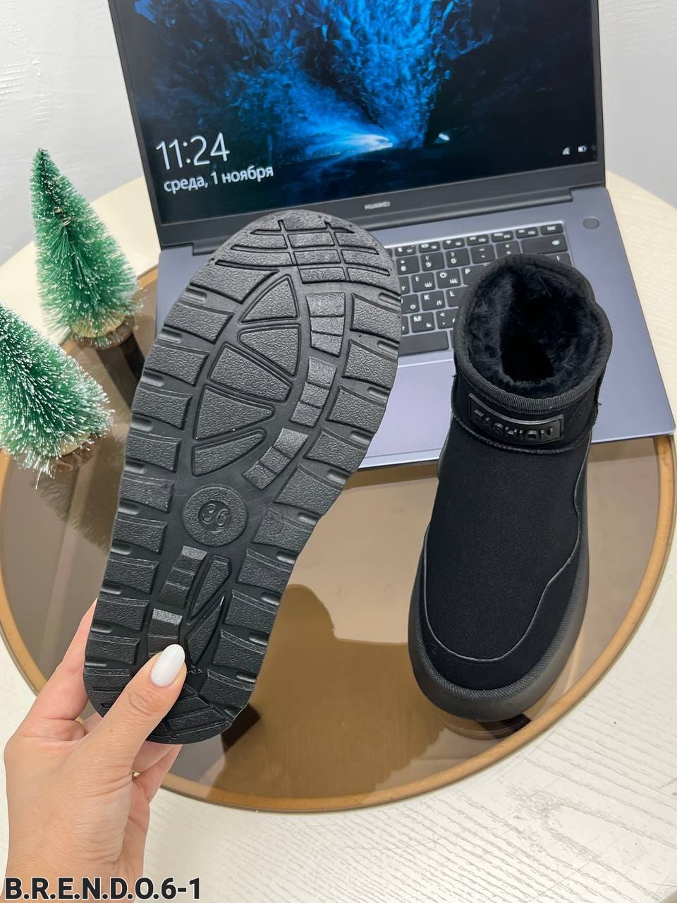 Женские зимние ботинки FASHION SO-213-1 (10 пар в коробе, размер 36-41)