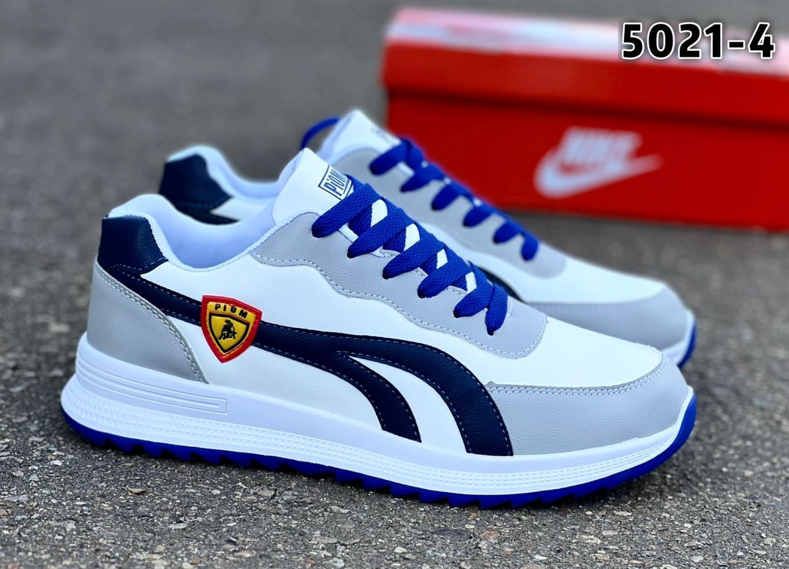 Мужские весенние кроссовки AIR SO-227-203 (8 пар в коробе, размер 41-46)