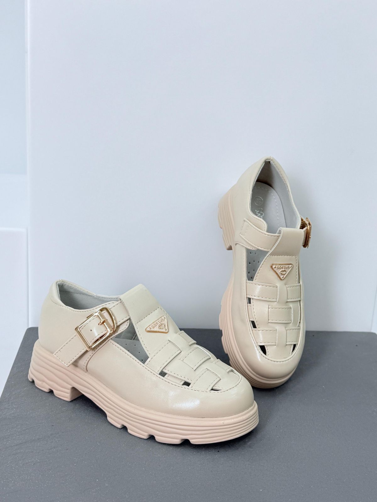 Детские туфли  FASHION SO-266-18 (10 пар в коробе, 30-37 размер)