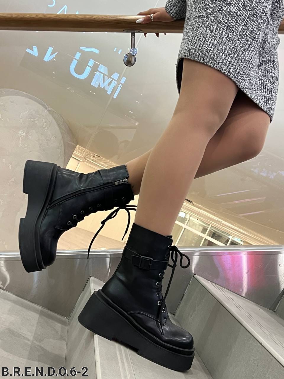 Женские весенние ботинки FASHION SO-222-121 (8 пар в коробе, размер 36-41)