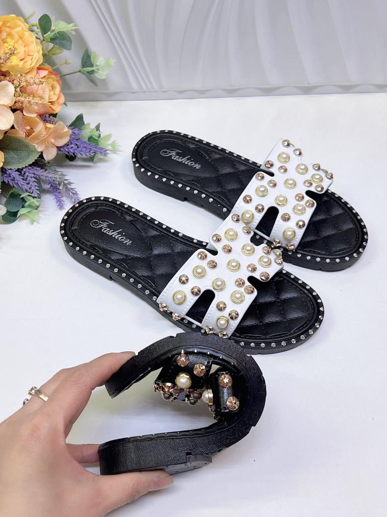 Женские летние шлепанцы FASHION SO-247-10 (12 пар в коробе, размер 36-41)