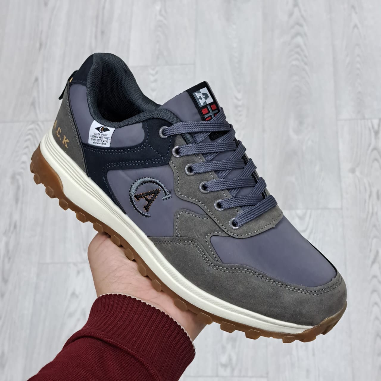 Мужские весенние кроссовки FASHION SO-230-217 (8 пар в коробе, размер 41-46)