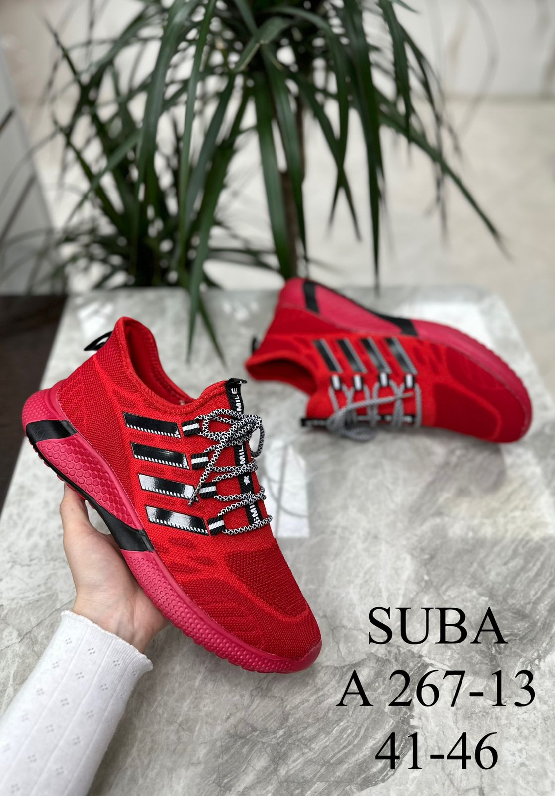 Мужские весенние кроссовки SUBA SO-234-118 (8 пар в коробе, размер 41-46)