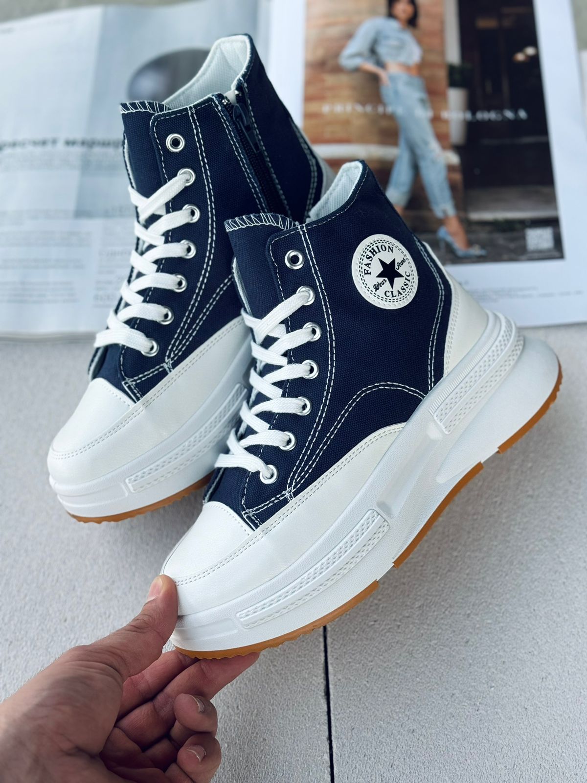 Женские весенние кеды FASHION SO-240-52 (8 пар в коробе, размер 36-41)