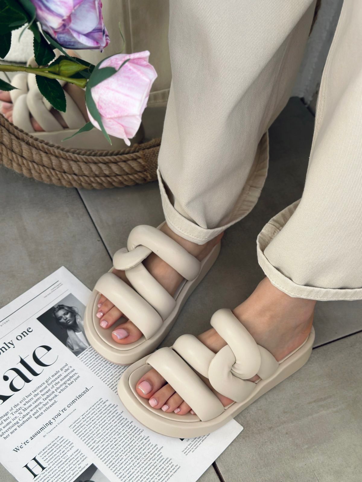 Женские летние босоножки FASHION SO-237-38 (6 пар в коробе, размер 36-40)