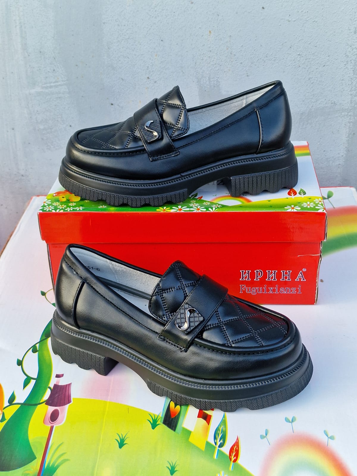 Детские туфли  FASHION SO-263-4 (8 пар в коробе, 31-37 размер)