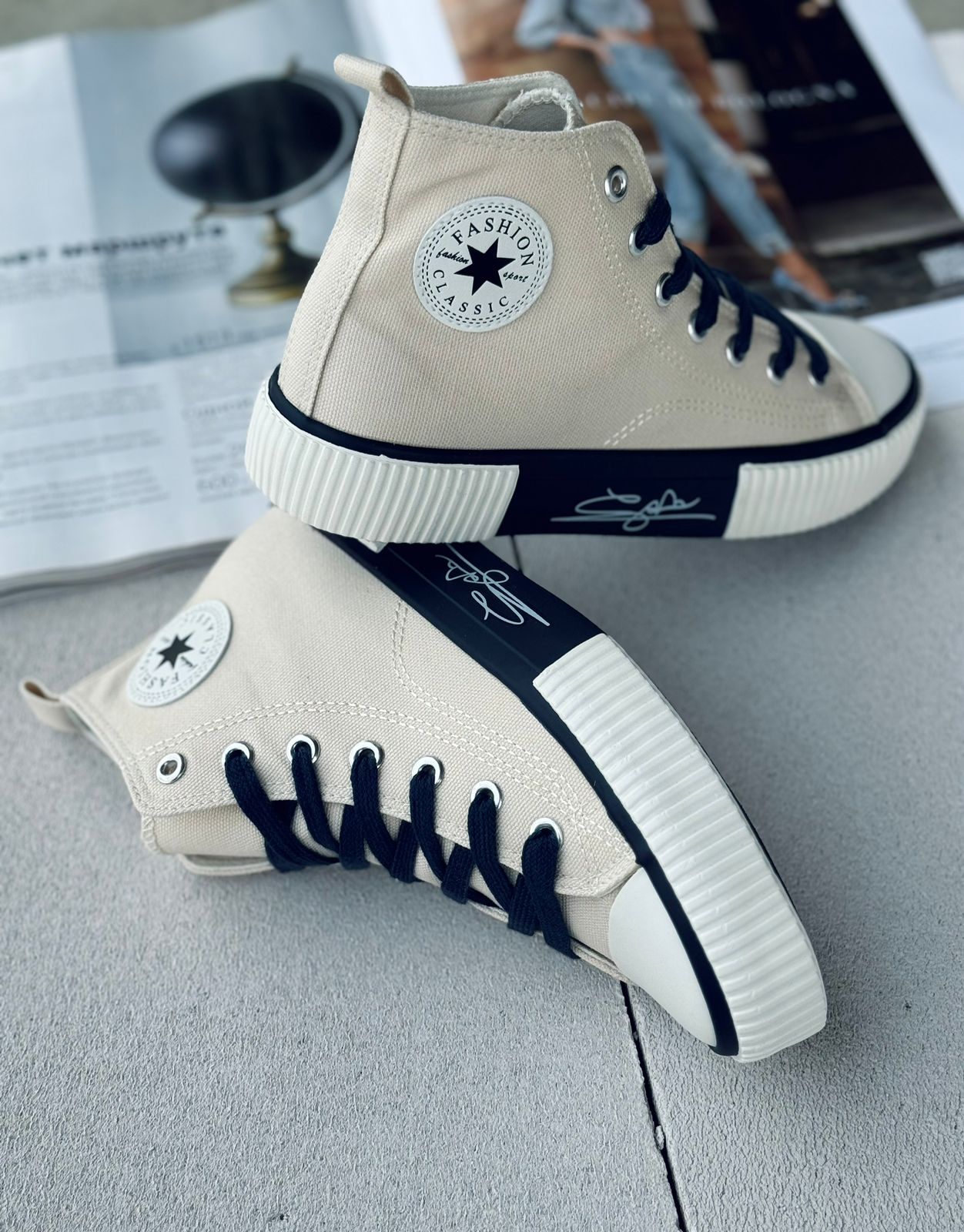 Женские весенние кеды FASHION SO-240-30 (8 пар в коробе, размер 36-41)