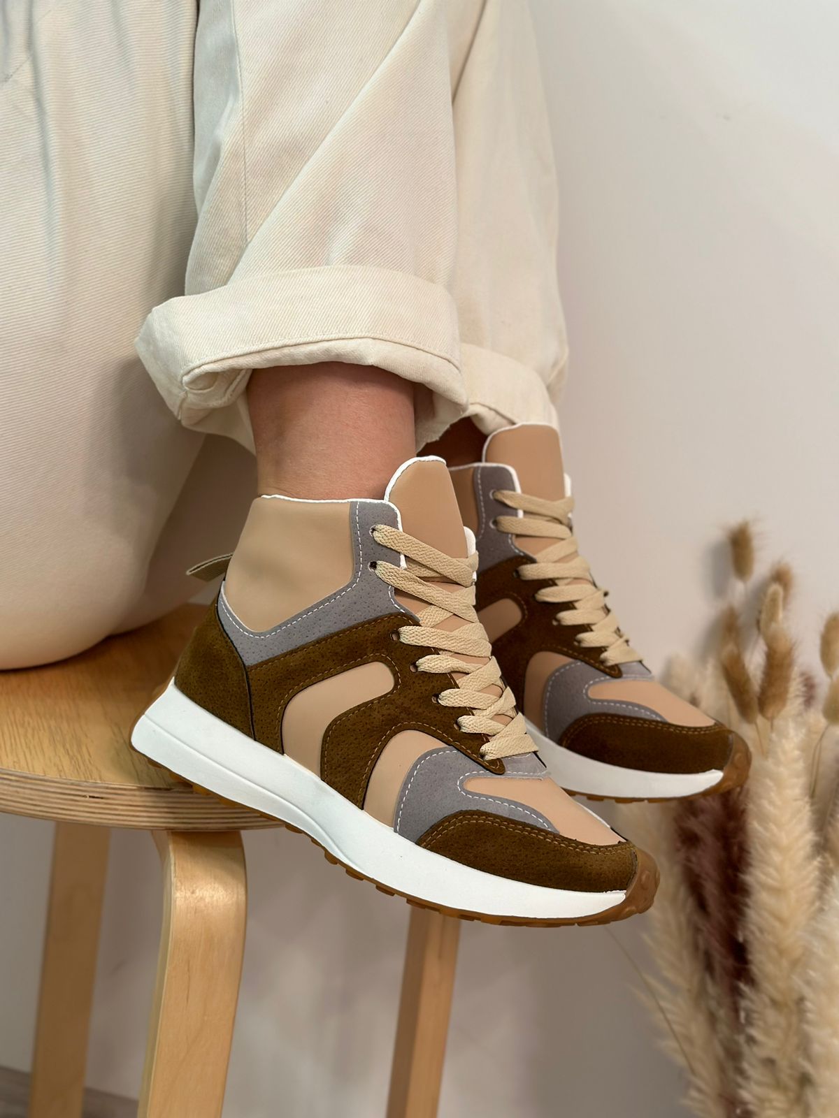 Женские весенние кроссовки AIR SO-221-173 (8 пар в коробе, размер 36-41)