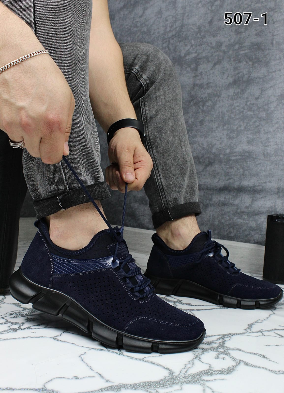 Мужские весенние кроссовки AIR SO-243-58 (8 пар в коробе, размер 41-46)