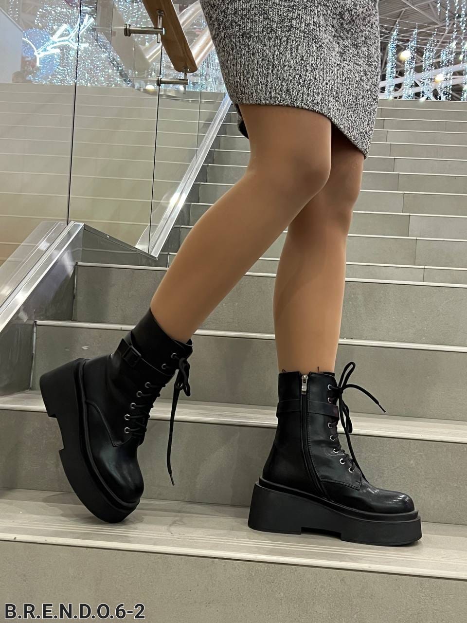 Женские весенние ботинки FASHION SO-222-122 (8 пар в коробе, размер 36-41)