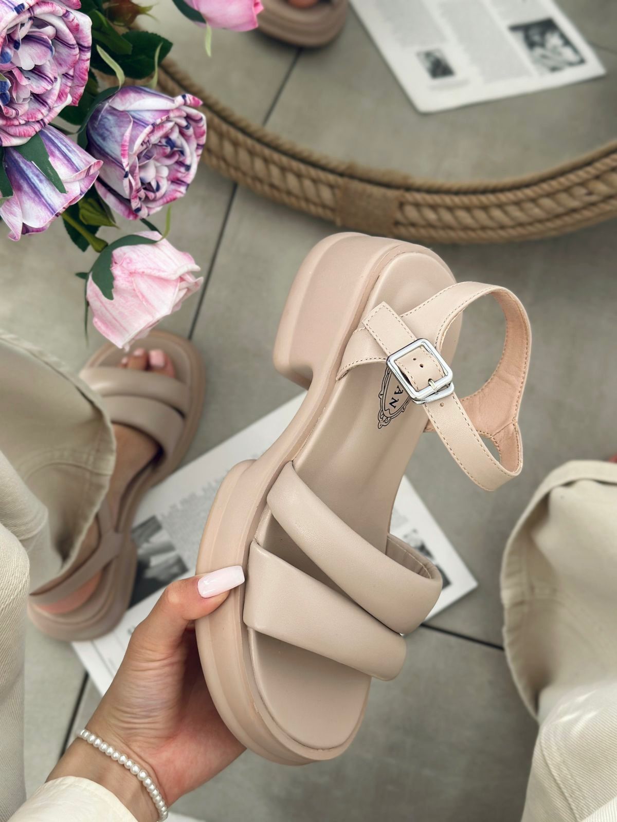 Женские летние босоножки TSJIEMAN SO-235-28 (6 пар в коробе, размер 36-40)