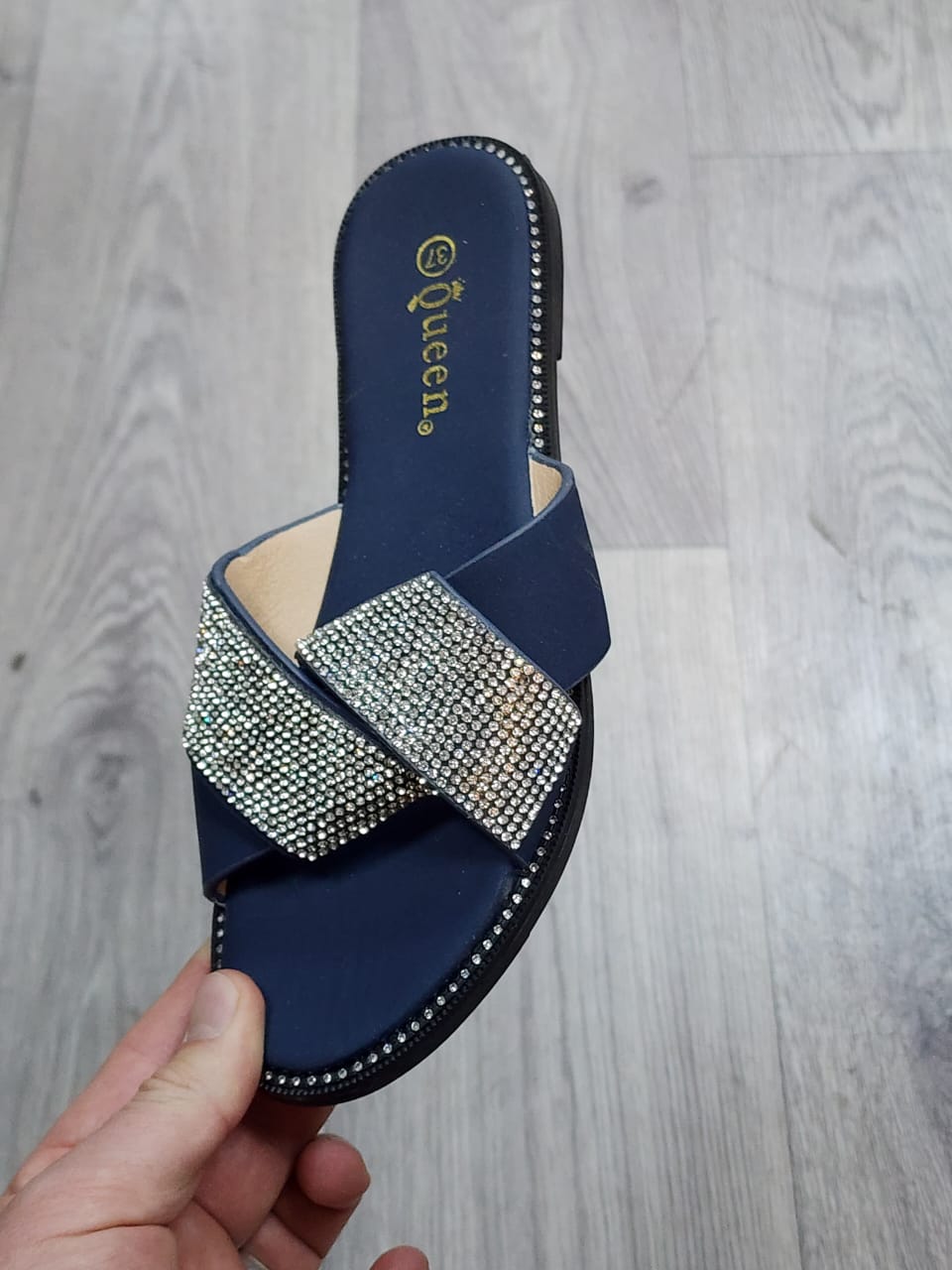 Женские весенние шлепанцы QUEEN SO-246-20 (10 пар в коробе, размер 36-41)