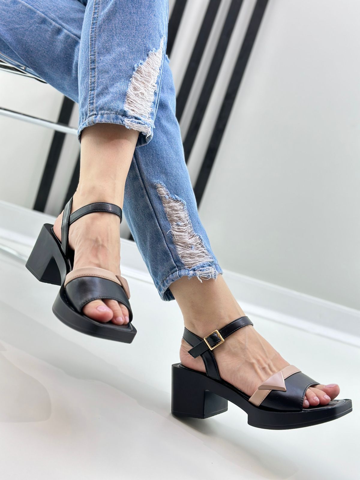 Женские летние босоножки FASHION SO-240-313 (8 пар в коробе, размер 36-41)