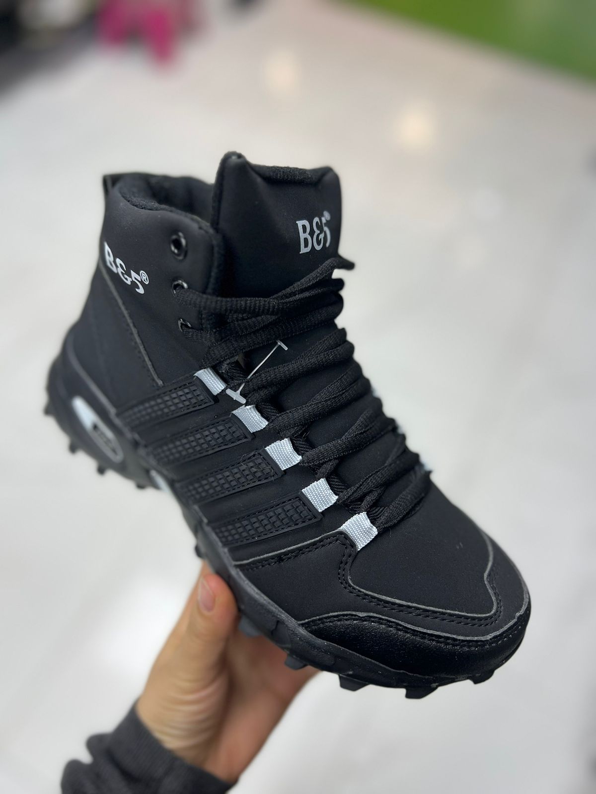 Мужские зимние ботинки B&5 SO-213-84 (8 пар в коробе, размер 36-41)